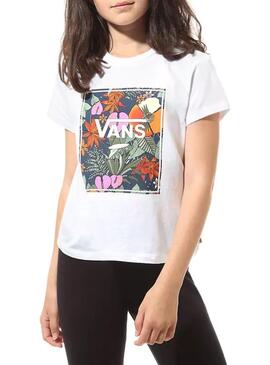 T-Shirt Vans Tropic Weiss für Mädchen