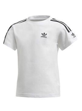 T-Shirt Adidas New Icon Weiß für Jungen und Mädchen