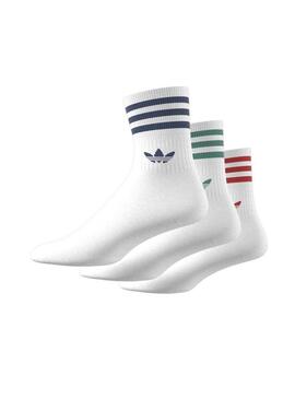 Pack Socken Adidas CRW Weiße Jungen- und Mädchen