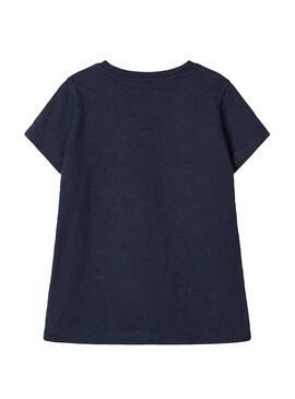 T-Shirt Name It Dinette Dunkelblaue für Mädchen