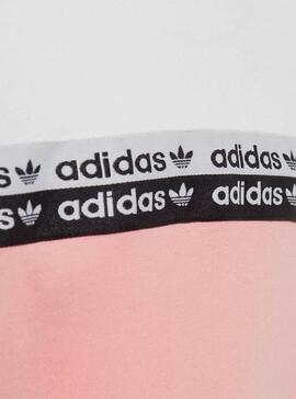 T-Shirt Adidas TEE Pink Weiß Für Mädchen