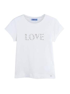 T-Shirt Mayoral Love Raw für Mädchen