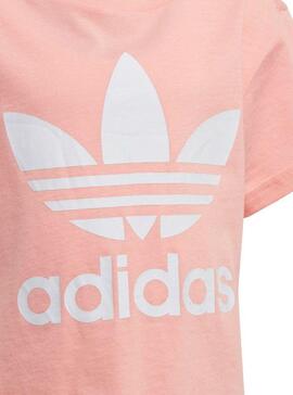 T-Shirt Adidas Trefoil Tee Pink Für Mädchen