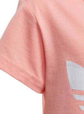 T-Shirt Adidas Trefoil Tee Pink Für Mädchen