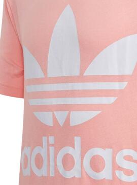 T-Shirt Adidas Trefoil Pink Für Mädchen