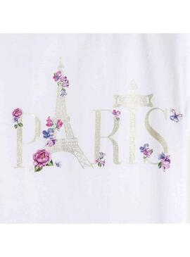 T-Shirt Mayoral Paris Weiß Für Mädchen