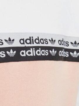 Sweatshirt Adidas Crew Pink Weiß Für Mädchen