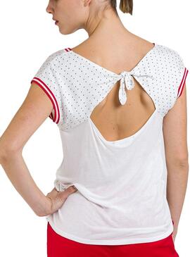 T-Shirt Naf Naf Heart Weiß für Frauen
