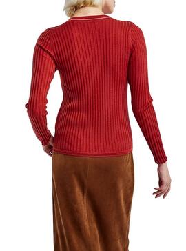 Pullover Naf Naf Canale Rot für Damen