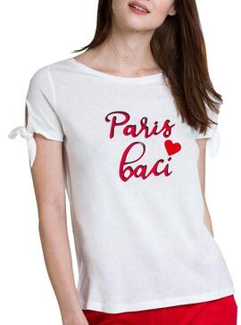 T-Shirt Naf Naf Paris Baci Beige Damen