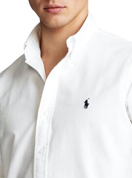Hemd Polo Ralph Lauren Basic Weiß Herren 
