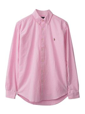 Hemd Polo Ralph Lauren Vichy Pink für Herren