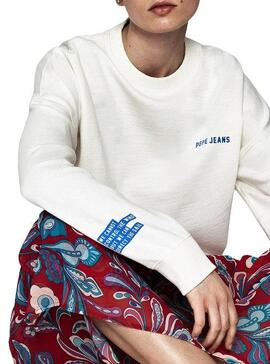 Sweatshirt Pepe Jeans Fergie Weiß für Damen