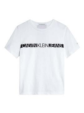 T-Shirt Calvin Klein Jeans Hero Weiß für Jungen
