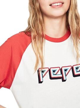 T-Shirt Pepe Jeans Paipa Weiß für Damen
