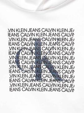 Sweatshirt Calvin Klein Jeans Iridescent Weiß Mädchen