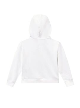 Sweatshirt Calvin Klein Jeans Iridescent Weiß Mädchen