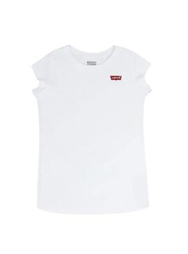T-Shirt Levis Weißer Batwing für Mädchen