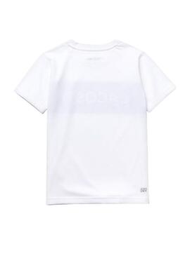 T-Shirt Lacoste Geometric White für Jungen