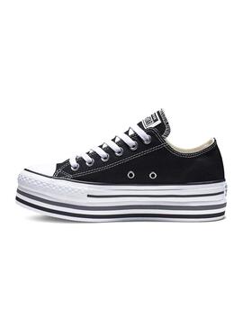 Converse Chuck Taylor All Star Plattform Schwarze