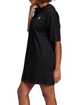 Adidas Trefoil Schwarzes Kleid für Damen