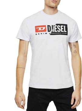 T-Shirt Diesel Diego Weiss für Damen und Herren