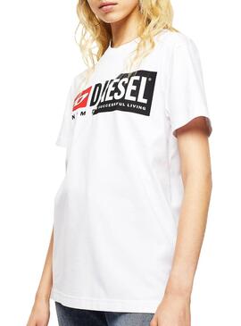 T-Shirt Diesel Diego Weiss für Damen und Herren