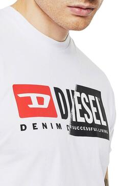 T-Shirt Diesel Diego Weiss für Damen und Herren