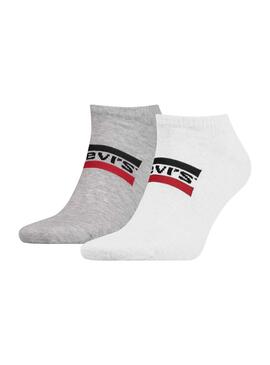 Socken Levis Mid Schwarz und Weiß