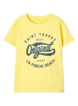 T-Shirt Name It Fike Gelb für Jungen