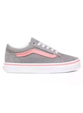 Sneaker Vans JN Old Skool Graue Mädchen