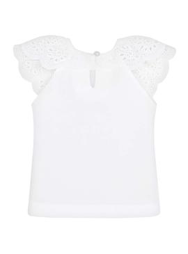 T-Shirt Mayoral Fly Weiß für Mädchen