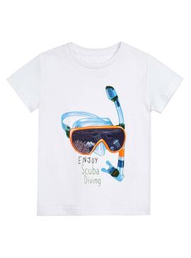 T-Shirt Mayoral Diver Weiß für Jungen