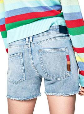 Shorts Pepe Jeans Thrasher Rainbow Für Damen