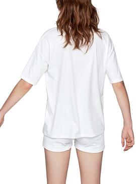 T-Shirt Pepe Jeans Lali Weiße Damen