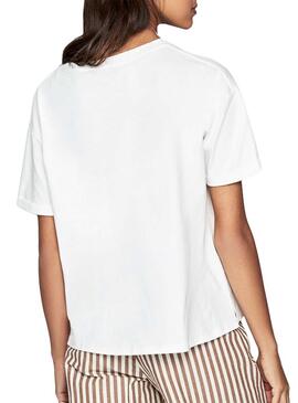 T-Shirt Pepe Jeans Prue Weiß für Damen