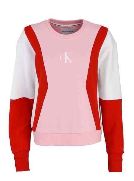 Sweatshirt Calvin Klein Jeans Colorblock für Damen