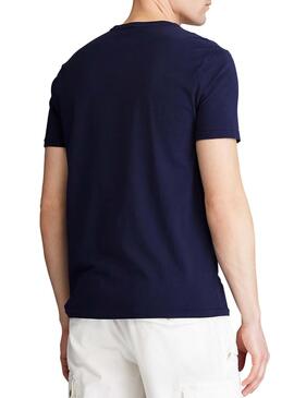 T-Shirt Polo Ralph Lauren Polobear Marine Blau Herren