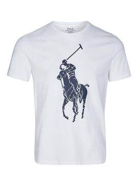 T-Shirt Polo Ralph Lauren Big Pony weiß Herren