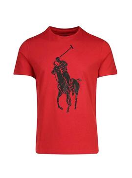 T-Shirt Polo Ralph Lauren Big Pony Rot Herren