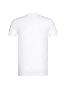 T-Shirt Calvin Klein Jeans Vertikal Weiß Herren