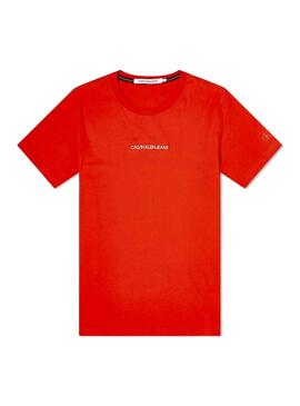 T-Shirt Calvin Klein Jeans Organic Rot Herren
