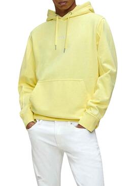 Sweatshirt Calvin Klein Chest Logo H Gelb Herren