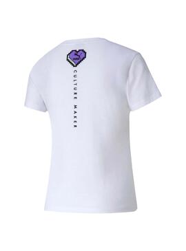 T-Shirt Puma Digital Love Weiße für Damen