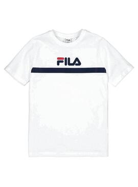 T-Shirt Fila Teal Weiß für Jungen