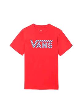 T-Shirt Vans Füllen Sie Rot für Jungen