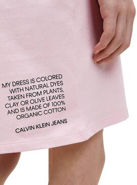 Kleid Calvin Klein Dye Rosa para Mädchen