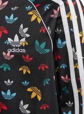 Sweatshirt Adidas Multilogo Black für Mädchen