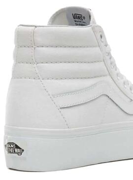 Sneaker Vans Sk8-Hi 2.0 Plattform Weiss Damen