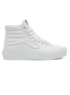 Sneaker Vans Sk8-Hi 2.0 Plattform Weiss Damen